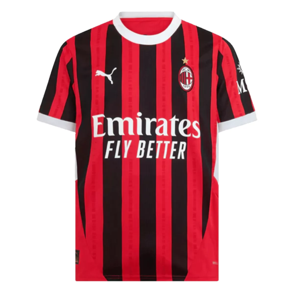 PUMA MEN'S AC MILAN 2024/25 HOME JERSEY RED/BLACK - Image 8