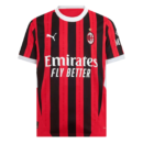 PUMA MEN'S AC MILAN 2024/25 HOME JERSEY RED/BLACK