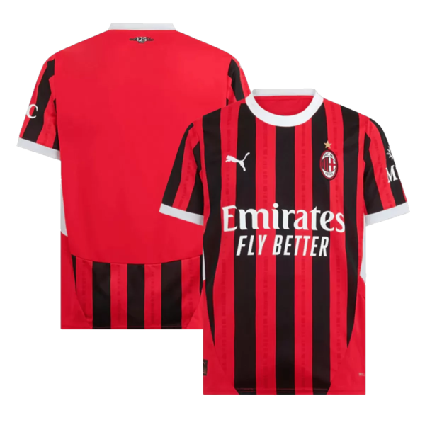 PUMA MEN'S AC MILAN 2024/25 HOME JERSEY RED/BLACK - Image 2