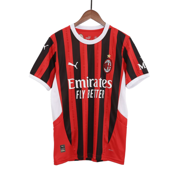 PUMA MEN'S AC MILAN 2024/25 HOME JERSEY RED/BLACK - Image 3