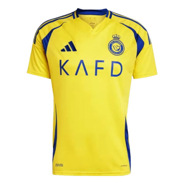 ADIDAS CRISTIANO RONALDO AL NASSR HOME JERSEY 24/25 (IMPACT YELLOW/ROYAL BLUE)