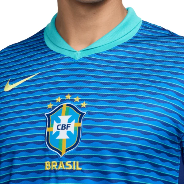 Nike Men's Brazil 2024/25 Away Jersey Blue/Green - Image 3