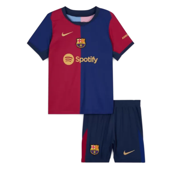 Barcelona Home Jersey Kit 2024/25 Kids(Jersey+Shorts) - Image 16