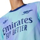 ADIDAS MEN'S ARSENAL 2024/25 THIRD JERSEY CLEAR AQUA/LIGHT FLASH PURPLE