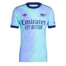 ADIDAS MEN'S ARSENAL 2024/25 THIRD JERSEY CLEAR AQUA/LIGHT FLASH PURPLE