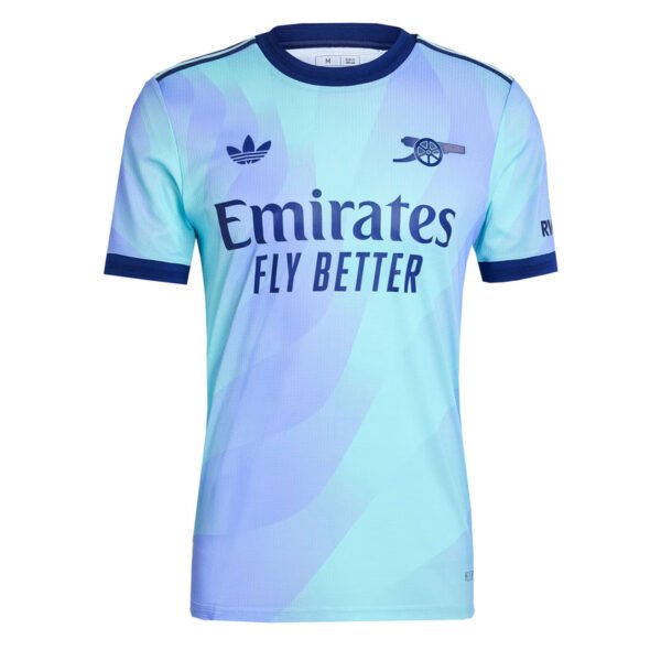 ADIDAS MEN'S ARSENAL 2024/25 THIRD JERSEY CLEAR AQUA/LIGHT FLASH PURPLE