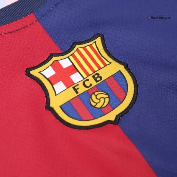 Barcelona Home Jersey Kit 2024/25 Kids(Jersey+Shorts) - Image 20