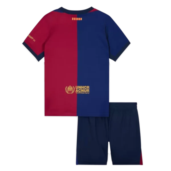 Barcelona Home Jersey Kit 2024/25 Kids(Jersey+Shorts) - Image 21
